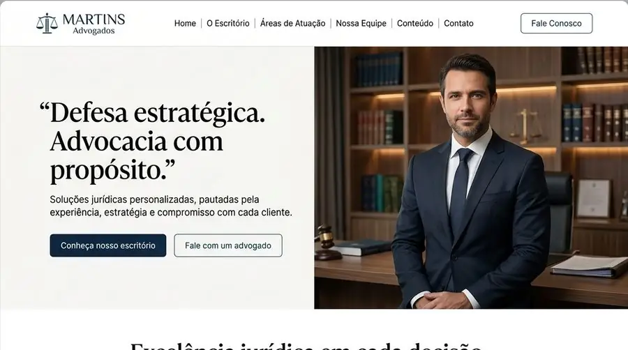 O mesmo negócio com um site profissional e atual