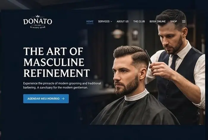 Captura de tela do site Donato Classic Club